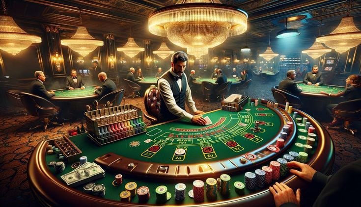 Ilustrasi lobby game dengan live casino dan hiburan didukung arenabet77